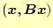 $\displaystyle (\boldsymbol{x},\boldsymbol{Bx})$