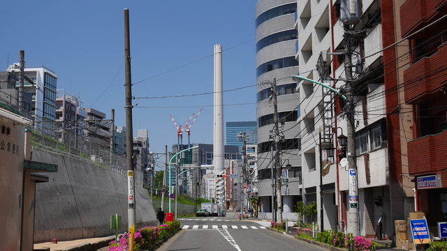 渋谷清掃工場の煙突
