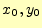 $ {x_0,y_0}$