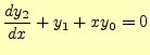 $\displaystyle \frac{dy_2}{dx}+y_1+xy_0=0$