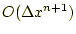 $ O(\Delta x^{n+1})$