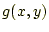 $\displaystyle g(x,y)$