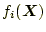 $ f_i(\boldsymbol{X})$