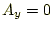 $\displaystyle A_y=0$