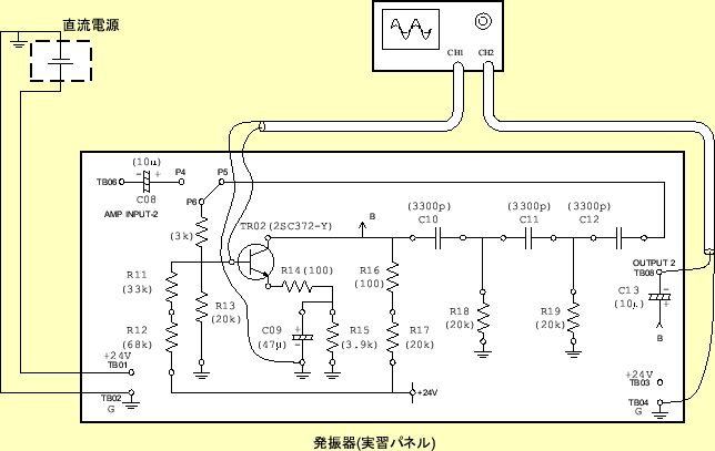 \includegraphics[keepaspectratio,scale=0.8]{figure/OSC/exp_setup_amp.eps}