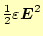 $ \frac{1}{2}\varepsilon\boldsymbol{E}^2$