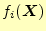 $ f_i(\boldsymbol{X})$