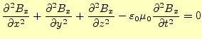 $\displaystyle \if 12 \frac{\partial B_x}{\partial x} \else \frac{\partial^{2} B...
...c{\partial B_x}{\partial t} \else \frac{\partial^{2} B_x}{\partial t^{2}}\fi =0$