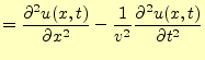 $\displaystyle = \if 12 \frac{\partial u(x,t)}{\partial x} \else \frac{\partial^...
...partial u(x,t)}{\partial t} \else \frac{\partial^{2} u(x,t)}{\partial t^{2}}\fi$