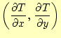 $\displaystyle \left( \if 11 \frac{\partial T}{\partial x} \else \frac{\partial^...
...{\partial T}{\partial y} \else \frac{\partial^{1} T}{\partial y^{1}}\fi \right)$