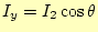 $\displaystyle I_y=I_2\cos\theta$