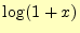 $\displaystyle \log(1+x)$