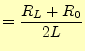 $\displaystyle = \frac{1}{2L}\sqrt{(R_L+R_0)^2-\frac{4L}{C}}$