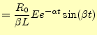 $\displaystyle = \frac{1}{2L}\sqrt{\frac{4L}{C}-(R_L+R_0)^2}$