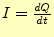 $\displaystyle I=\frac{E}{R}e^{-\frac{t}{CR}}$