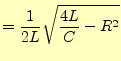 $\displaystyle Q=CE+c_1e^{(-\alpha+\beta i)t}+c_2e^{(-\alpha-\beta i)t}$