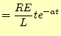 $\displaystyle =2\alpha Et e^{-\alpha t}$