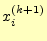 $\displaystyle x_i^{(k+1)}$