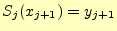 $ S_j(x_{j+1})=y_{j+1}$