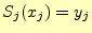 $ S_j(x_j)=y_j$