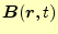 $ \boldsymbol{B}(\boldsymbol{r},t)$