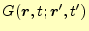 $ G(\boldsymbol{r},t;\boldsymbol{r}^\prime,t^\prime)$