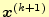 $ \boldsymbol{x}^{(k+1)}$