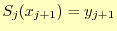 $ S_j(x_{j+1})=y_{j+1}$