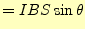 $\displaystyle =IBS\sin\theta$