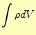 $\displaystyle \int \rho dV$