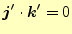 $\displaystyle \boldsymbol{j}^\prime\cdot\boldsymbol{k}^\prime=0$