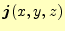 $ \boldsymbol{j}(x,y,z)$