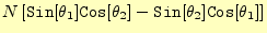 $\displaystyle N\left[\texttt{Sin}[\theta_1]\texttt{Cos}[\theta_2] -\texttt{Sin}[\theta_2]\texttt{Cos}[\theta_1]\right]$