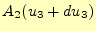 $\displaystyle A_2(u_3+du_3)$