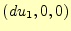 $ (du_1,0,0)$