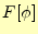 $\displaystyle F[\phi]$