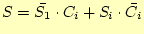 $\displaystyle S=\bar{S_1}\cdot C_i+S_i\cdot\bar{C_i}$