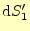 $ \mathrm{d}S_1^\prime$