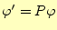 $\displaystyle \varphi(x)=e^{\int P(x) dx}$