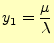 $\displaystyle y^{\prime\prime}+\kappa y^\prime + \lambda y=0$
